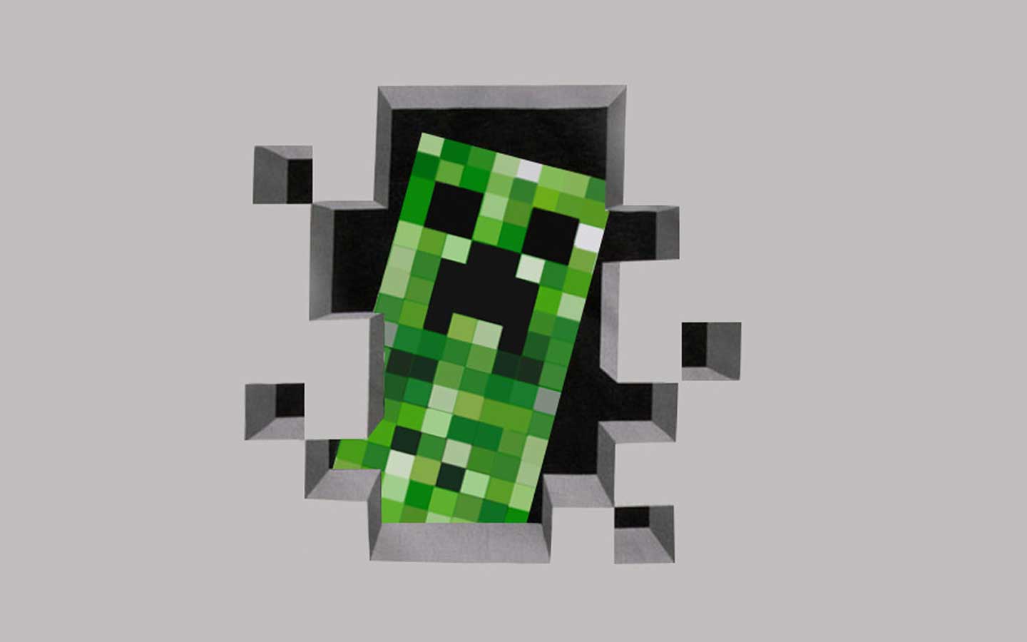 1440x900 Minecraft Creeper Background