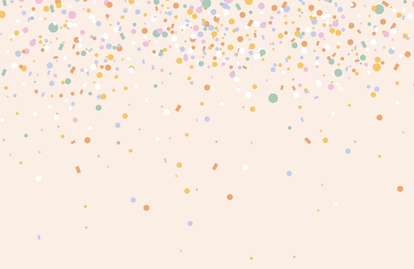 1650x1070 Rainbow Confetti Wallpaper