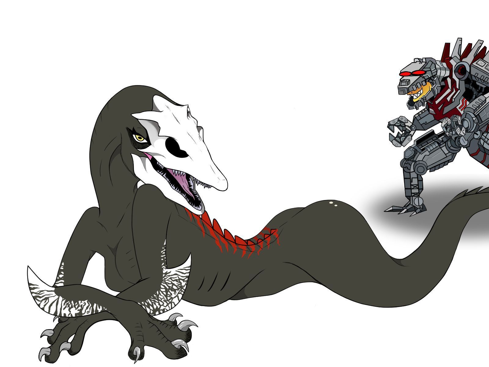 1600x1200 Mega skull crawler vs Mechagodzilla