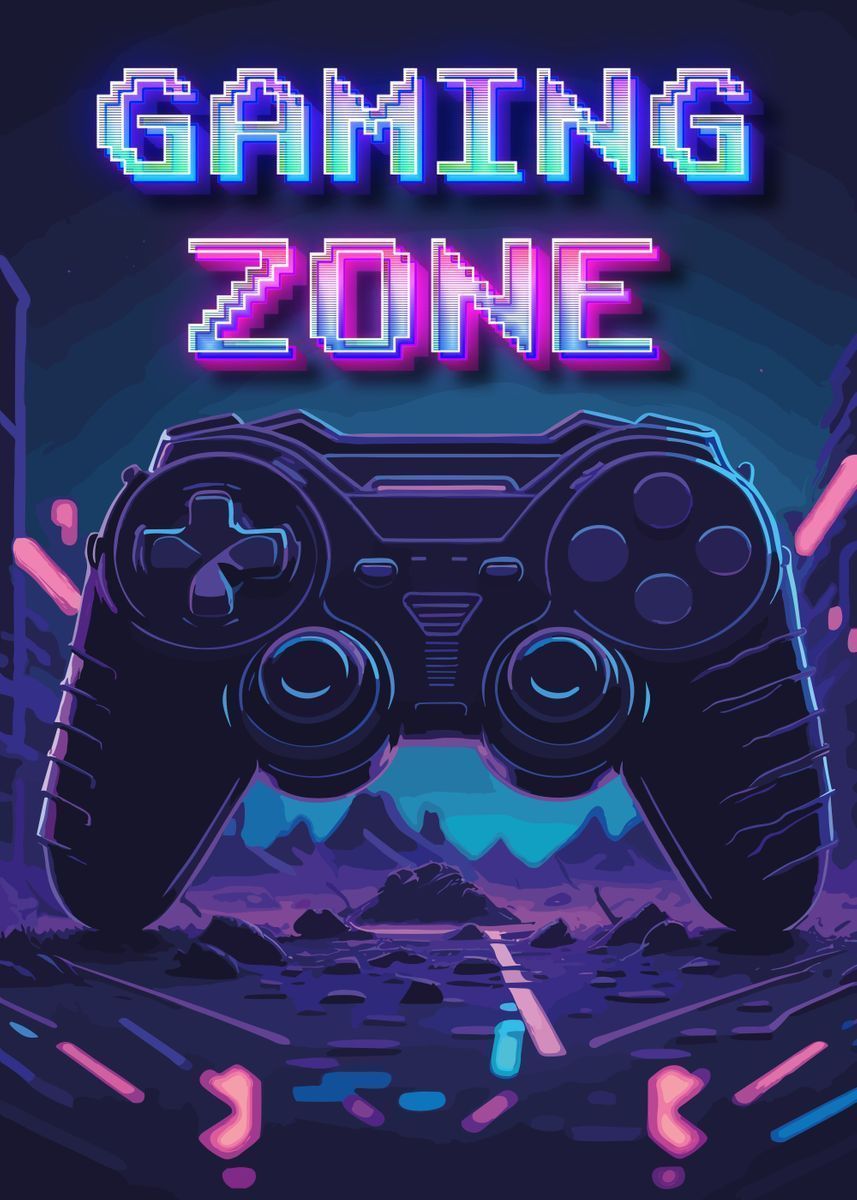 857x1200 Gaming Zone Gamer Quotes' Poster