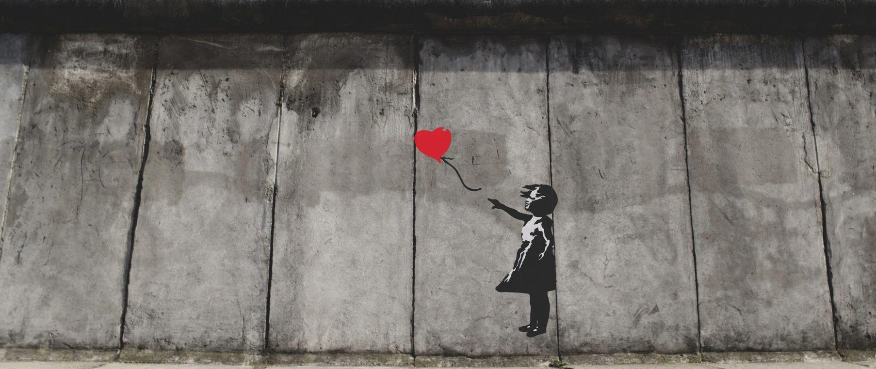 1806x762 Girl with Balloon Banksy (2560×1080 Wallpaper)x1080