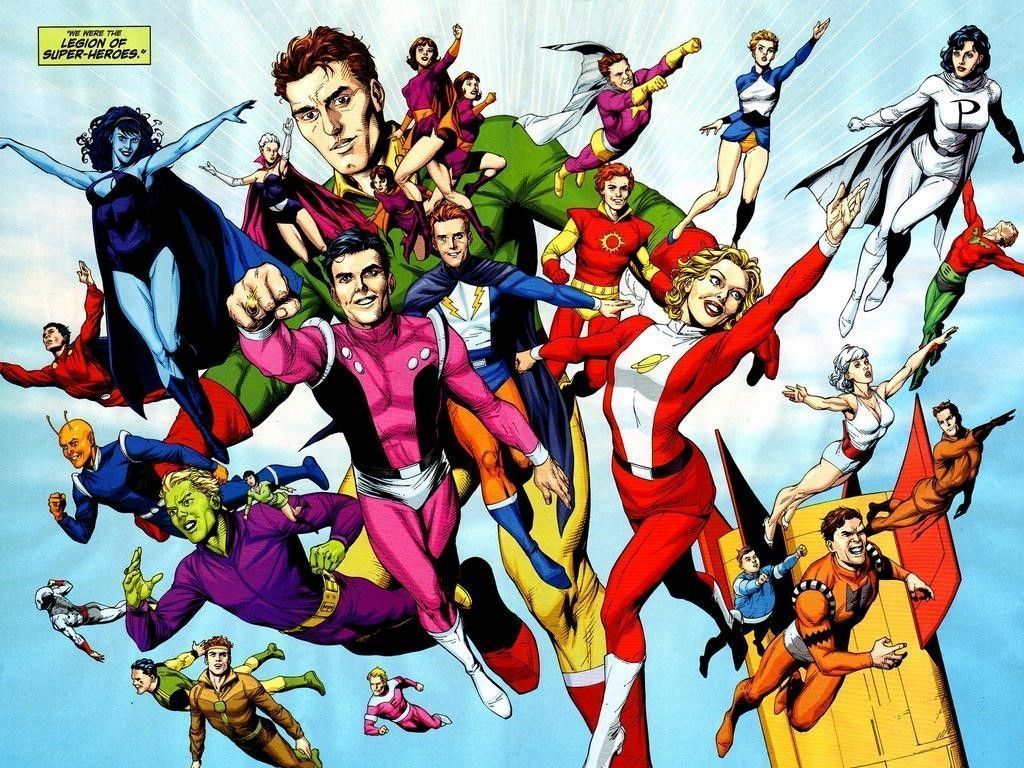 1024x768 Superman And The Legion Of Super Heroes