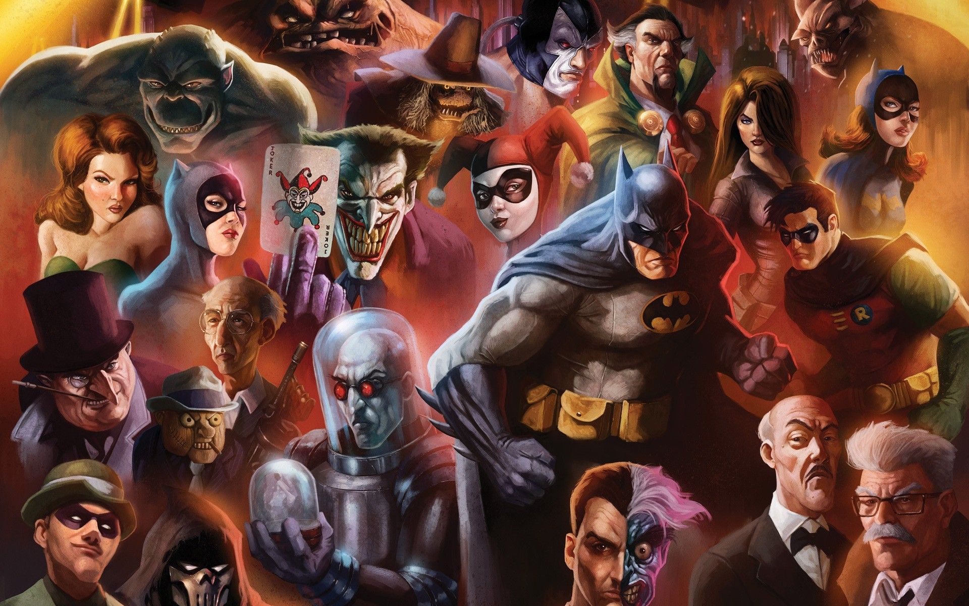 1920x1200 DC Villains Wallpaper