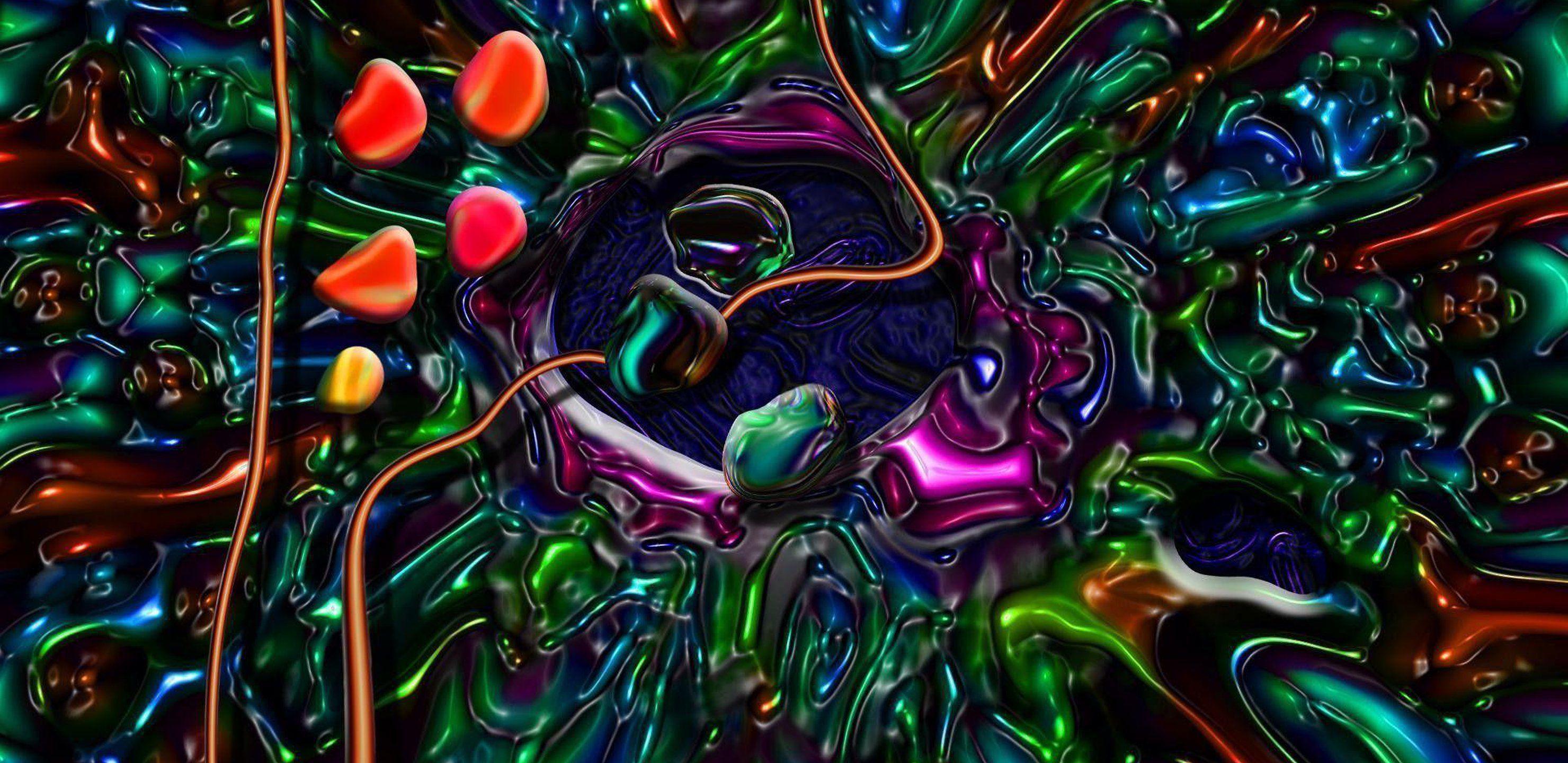 2960x1440 Trippy Galaxy Wallpaper