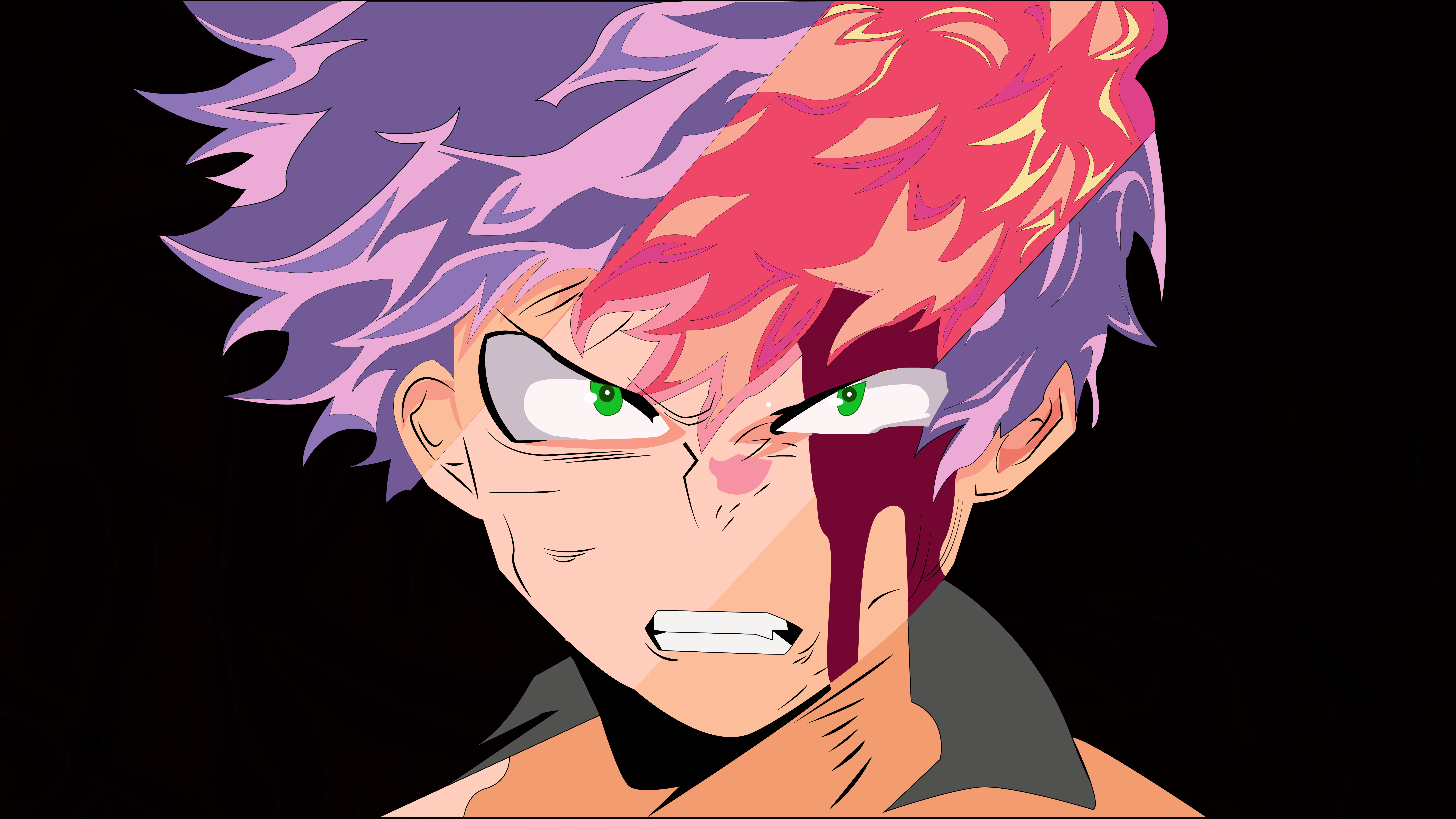 8001x4501 Shoto Todoroki Wallpaper 4K, My Hero