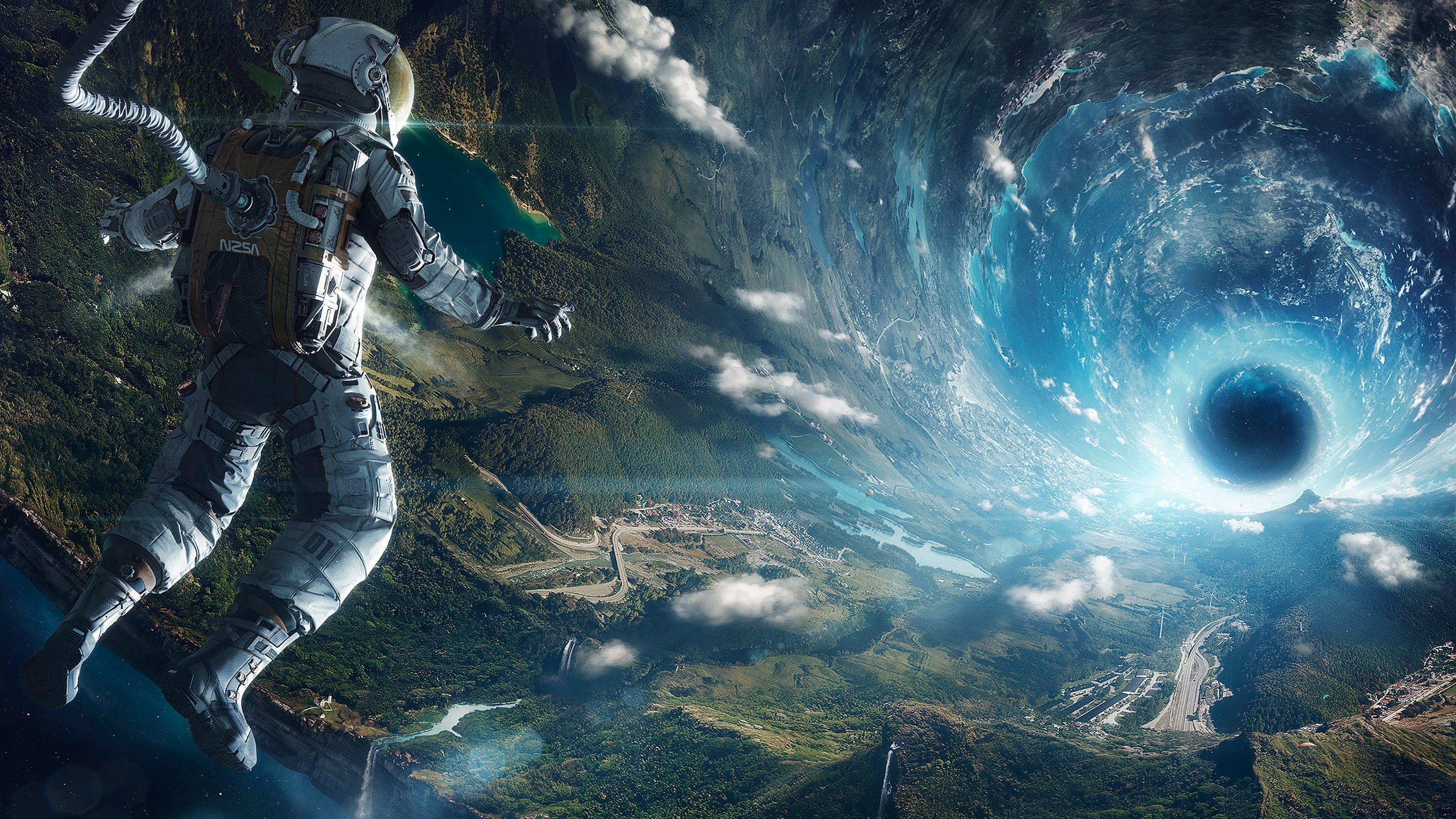 3200x1800 Free Falling into the Void