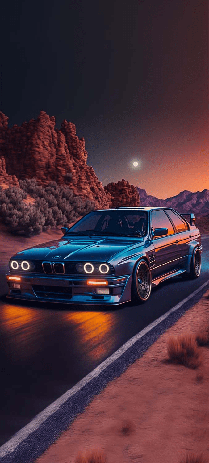 677x1500 BMW Retro IPhone Wallpaper HD