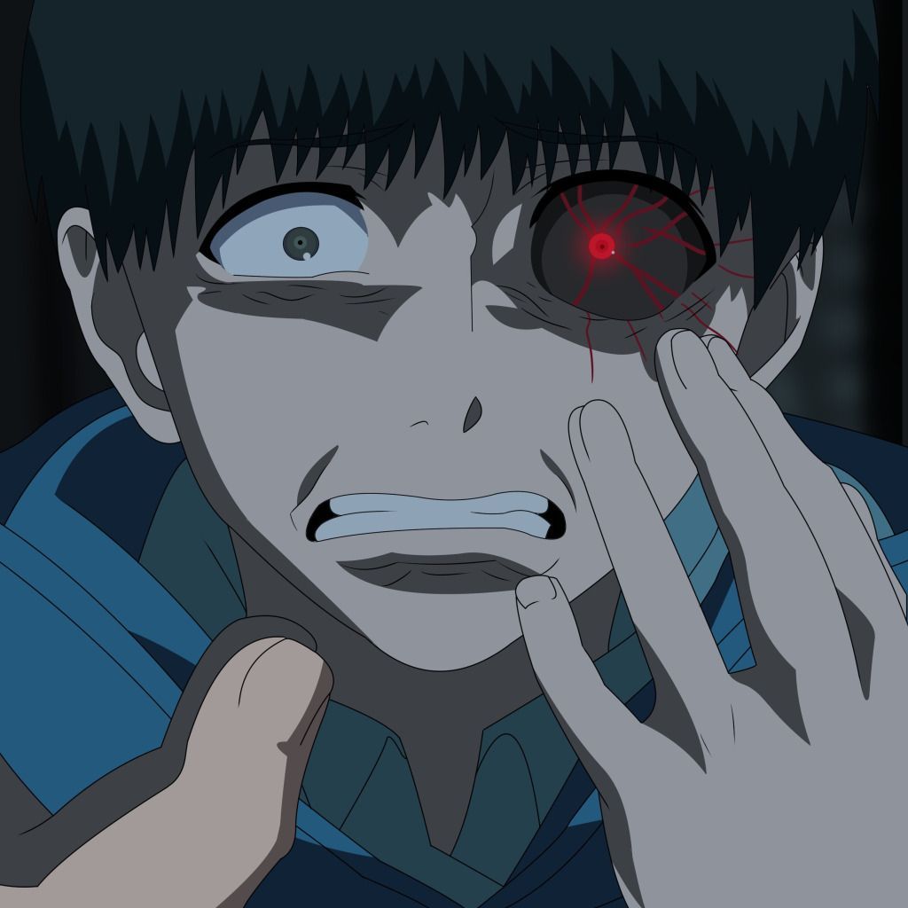 1024x1024 Download wallpaper anime, boy, fear