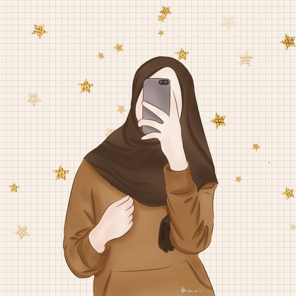 1024x1024 Anime Girl Mirror Selfie Wallpaper
