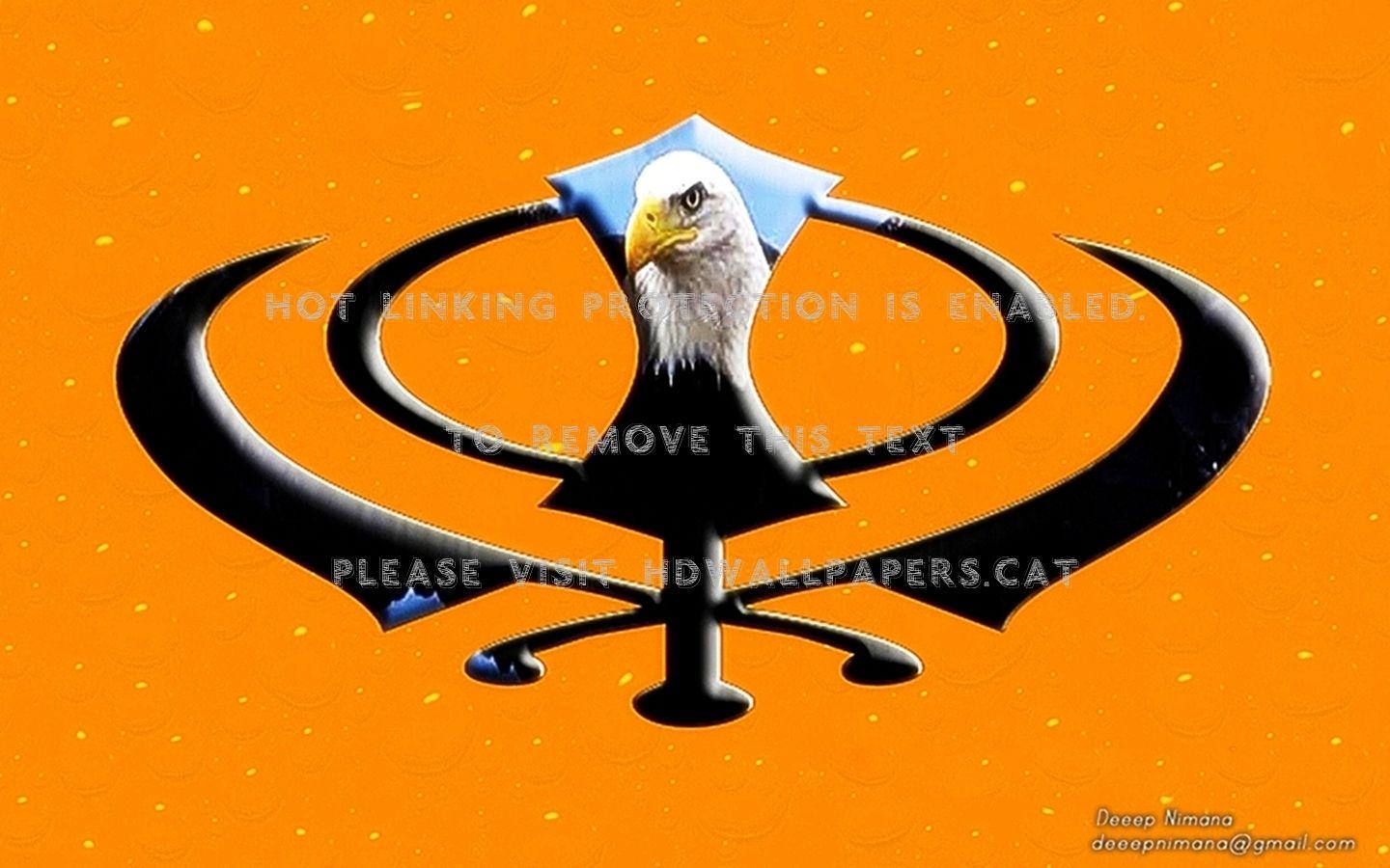 1440x900 khanda wallpaper sikh waheguru sikhism 3D