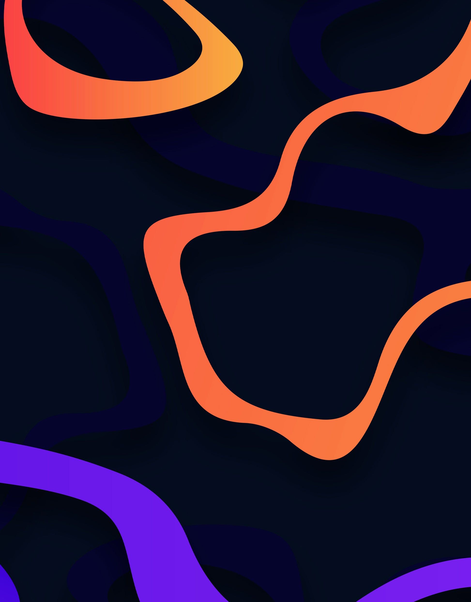 1946x2485 Colorful Abstract Fluid Lines Wallpaper