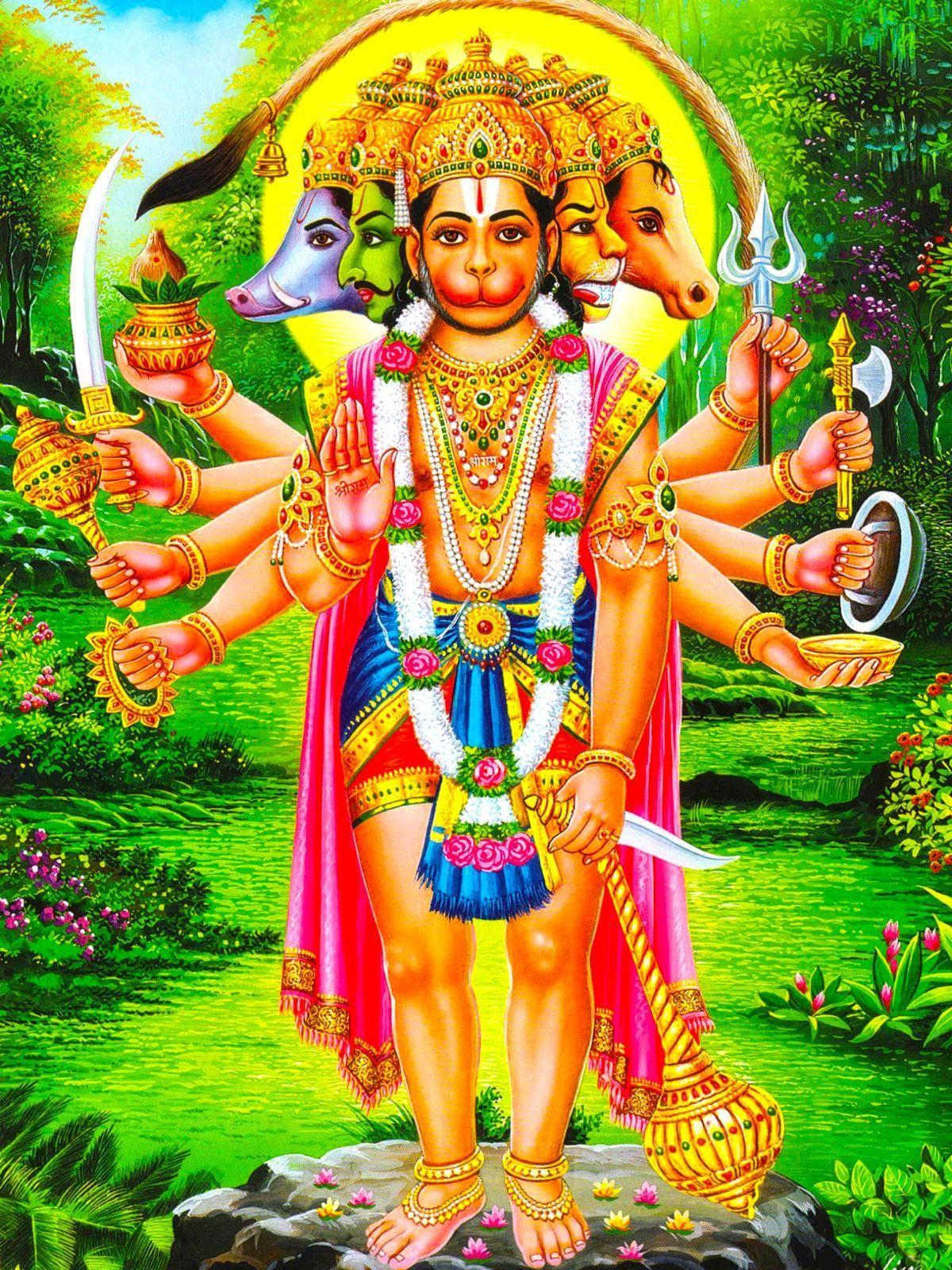 Best of Panchmukhi Hanuman Wallpapers -1200x1600 Hanuman Wallpaper For Mobile HD