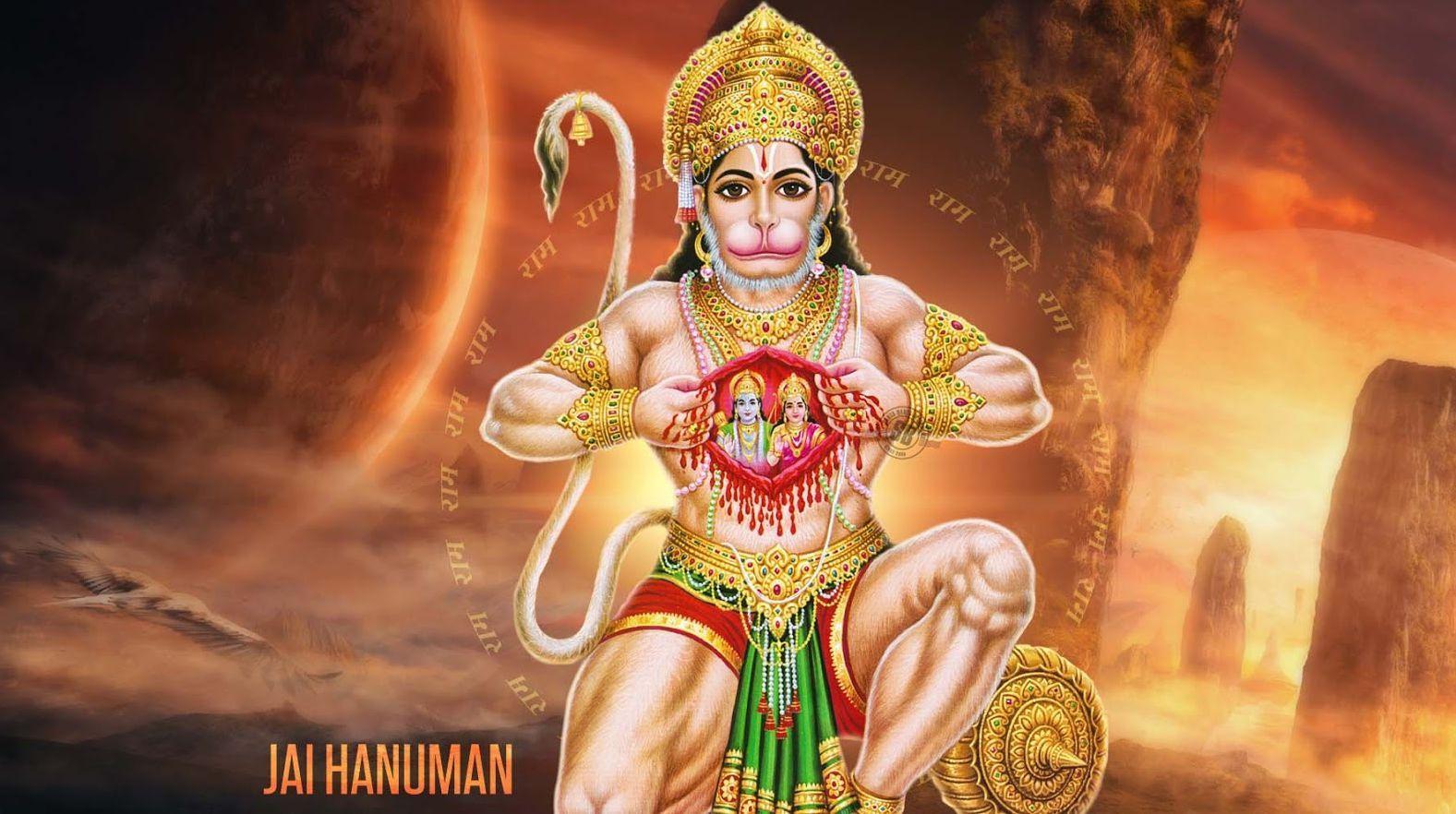 1577x882 Download Free HD Wallpaper of Shree Hanuman