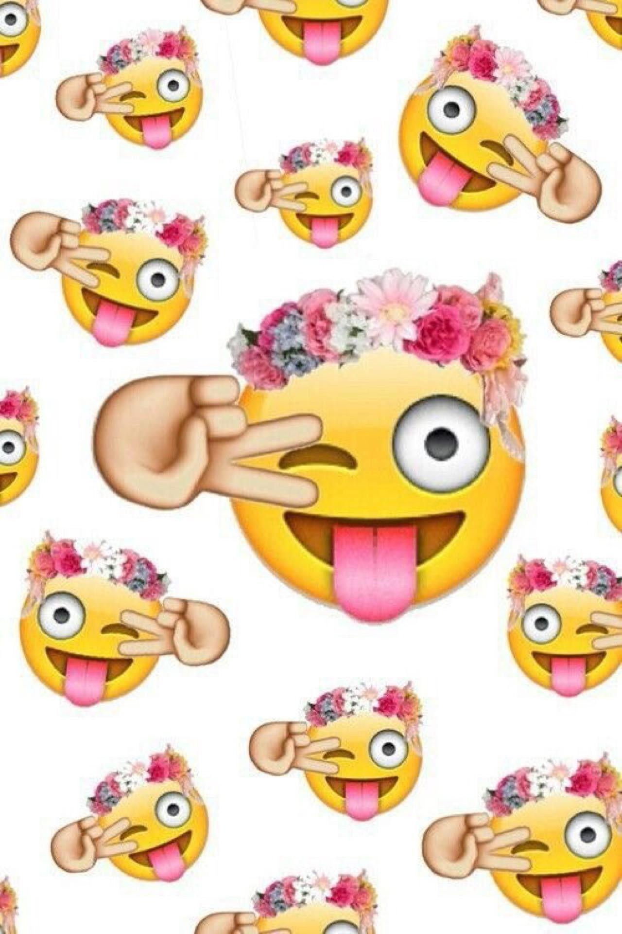 1280x1920 Cute Emoji Wallpaper