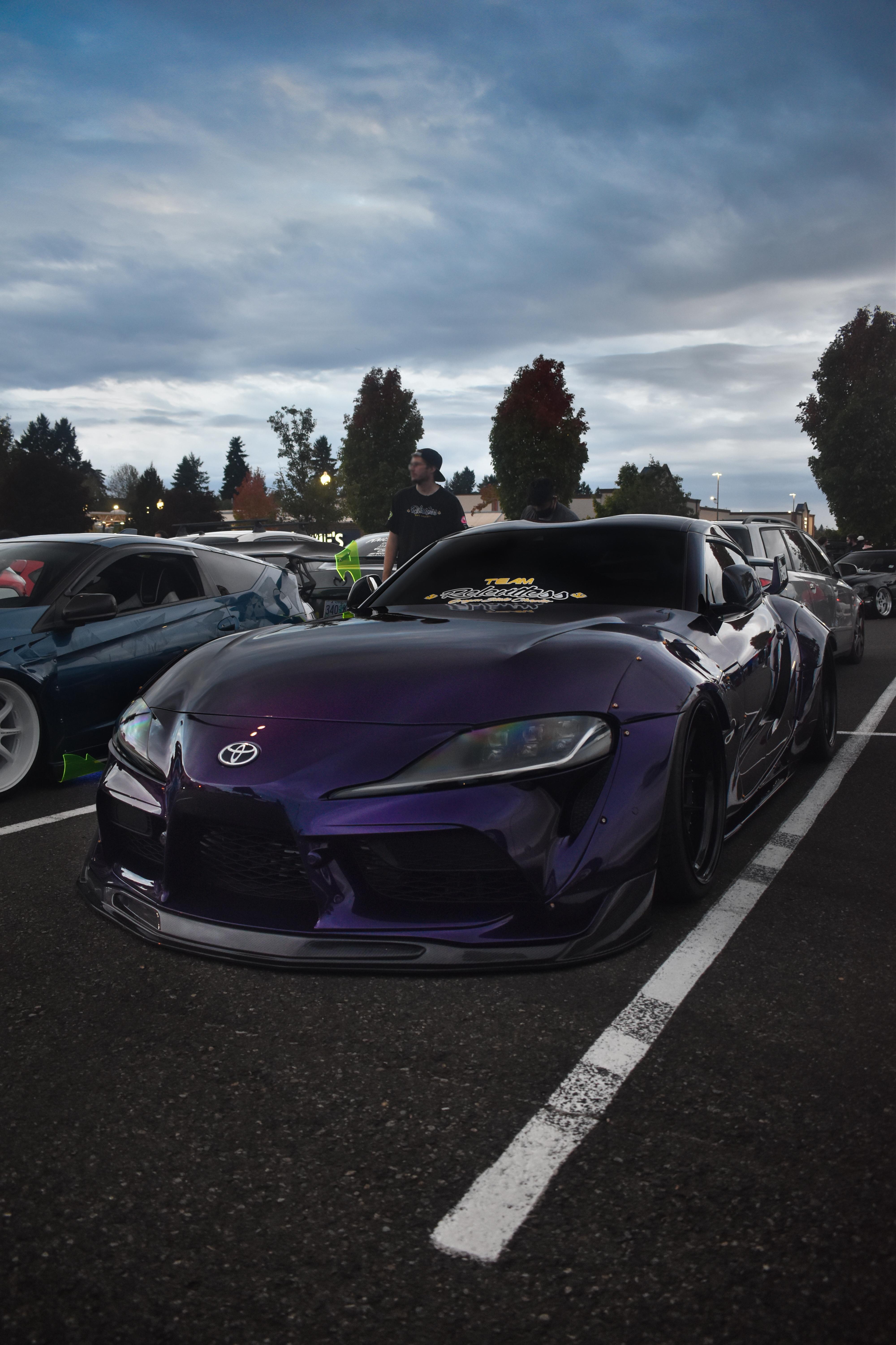 4000x6000 kinda hot purple widebody mk5 supra
