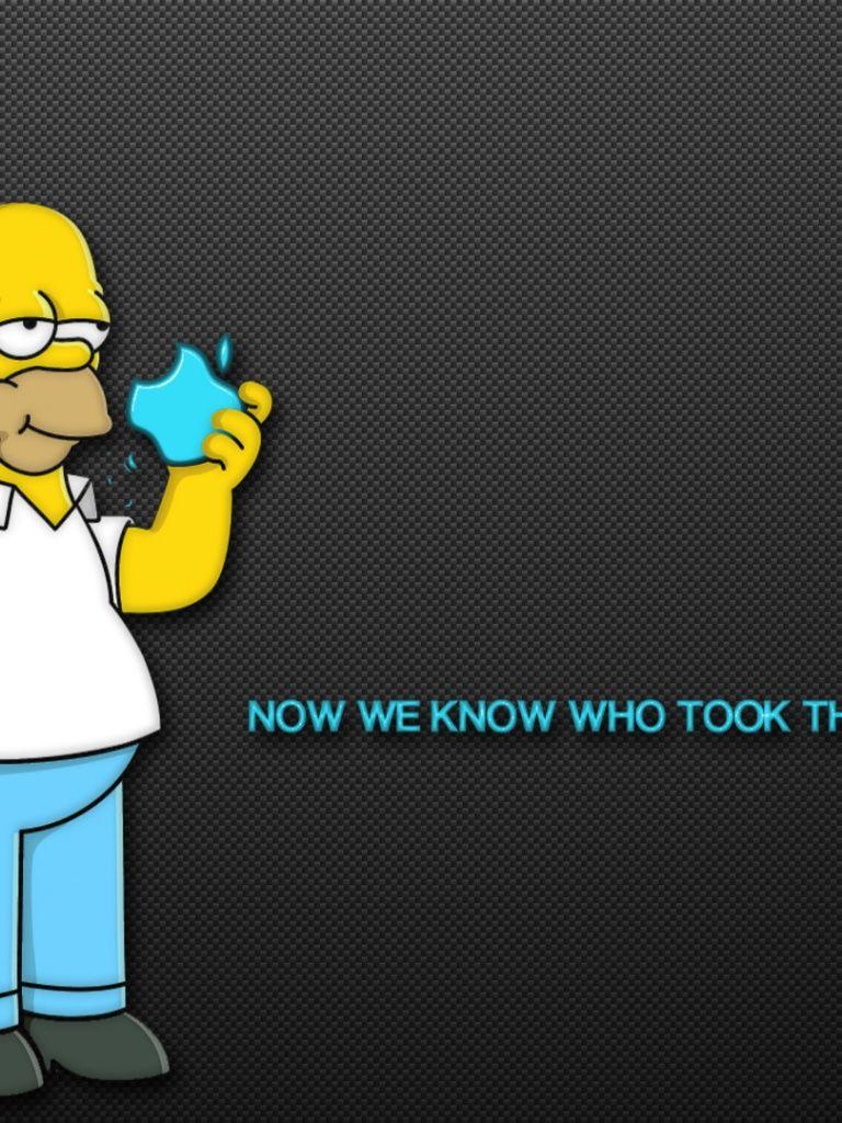 768x1024 Homer Apple iPad wallpaper