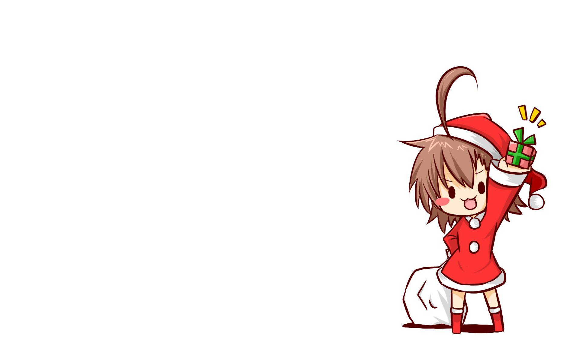 1920x1200 blush brown hair chibi christmas hat last order rubii santa costume