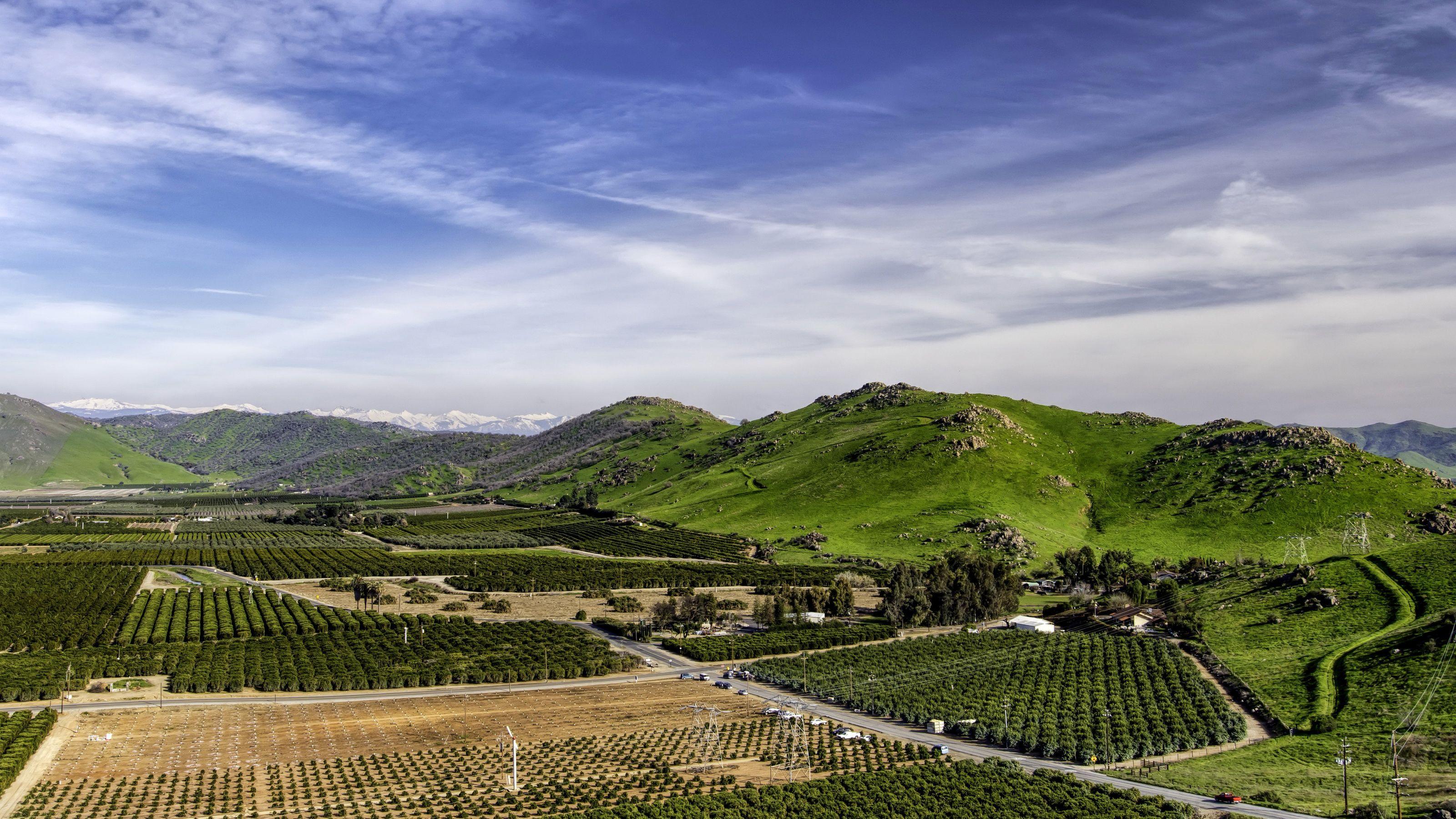 3200x1800 California USA Nature Sky Hill Fields 3200x1800