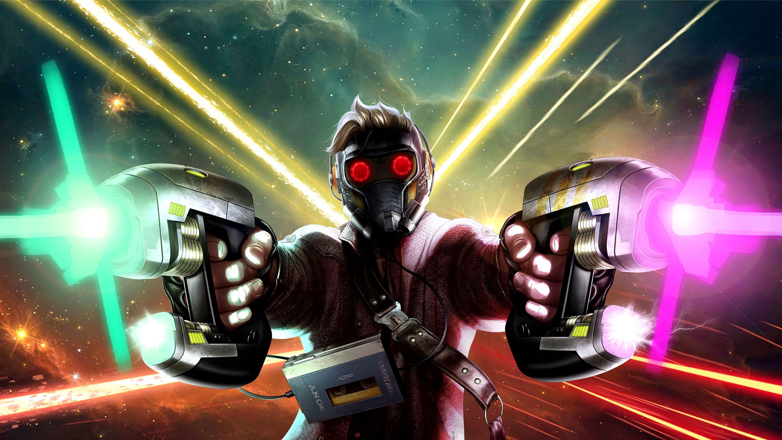 2560x1440 Star Lord Fan art Wallpaper