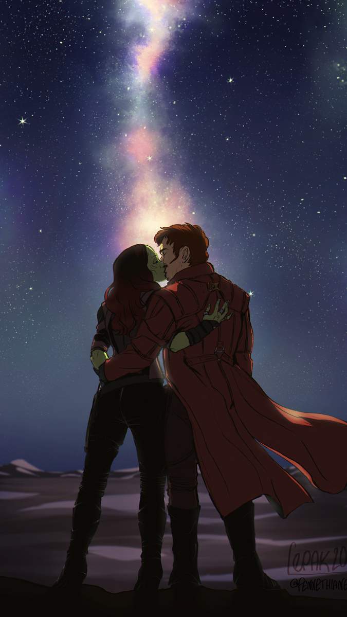 675x1200 Download This Wallpaper Preview Star Lord Kiss Free