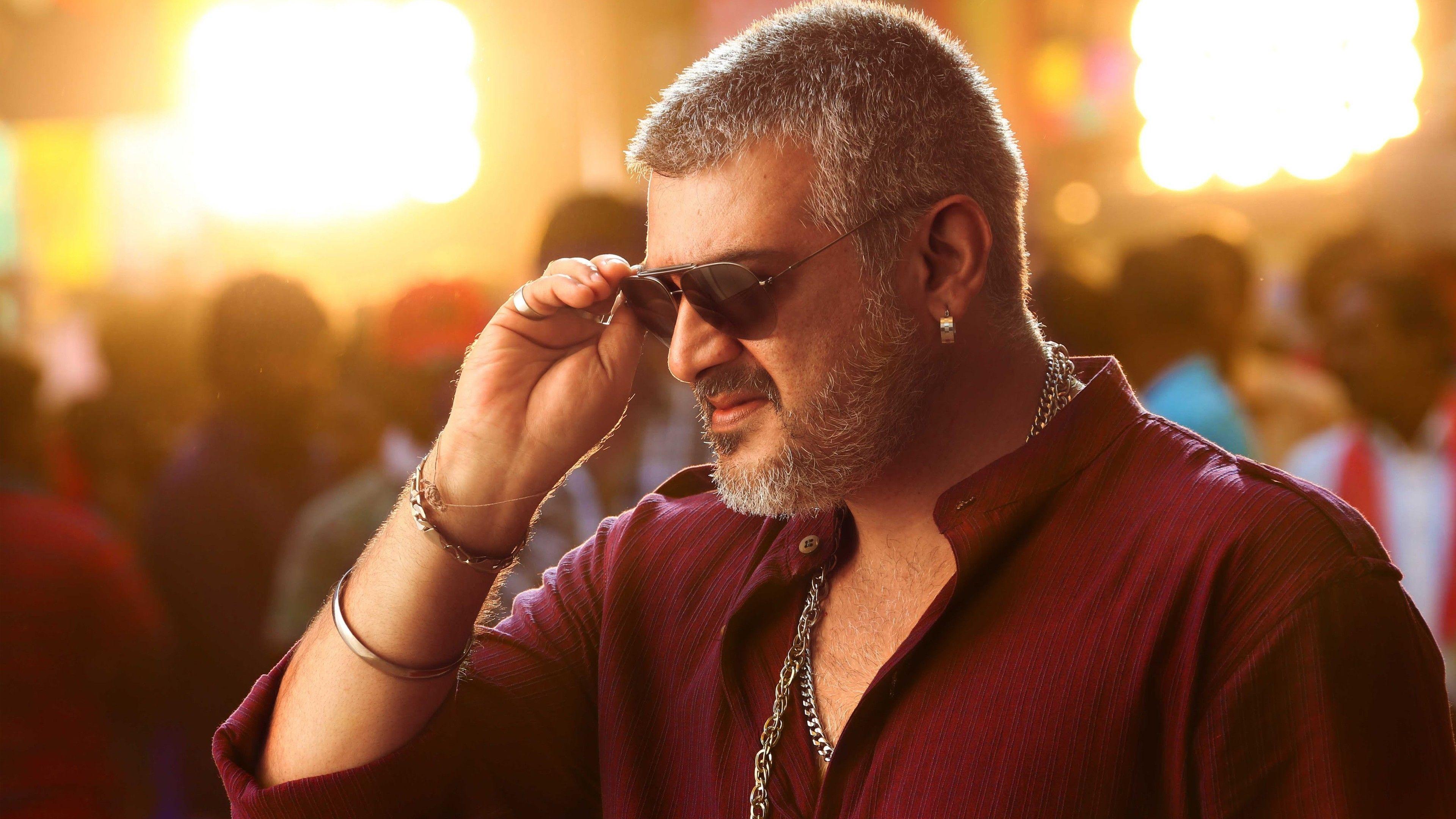 3840x2160 Download 3840x2160 Ajith Kumar, Actor, Sunglasses, Beard