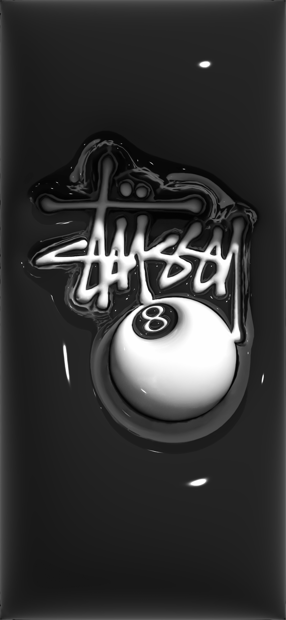 1125x2436 Stussy wallpaper, 3D wallpaper, Jelly