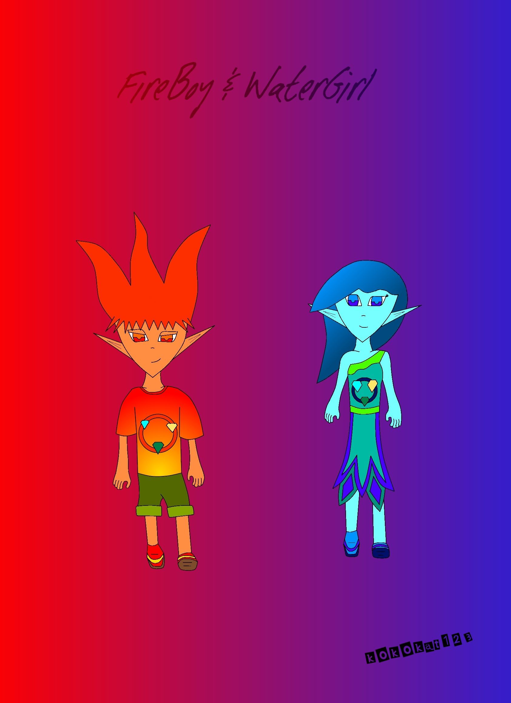1685x2317 Fireboy And Watergirl Wallpaper