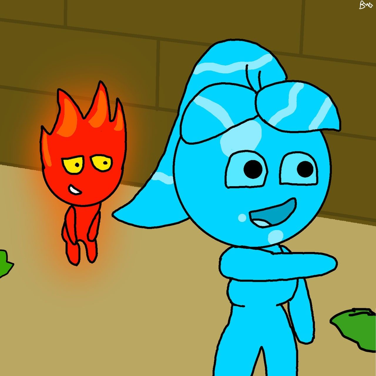 1280x1280 Freboy And Watergirl Wallpaper