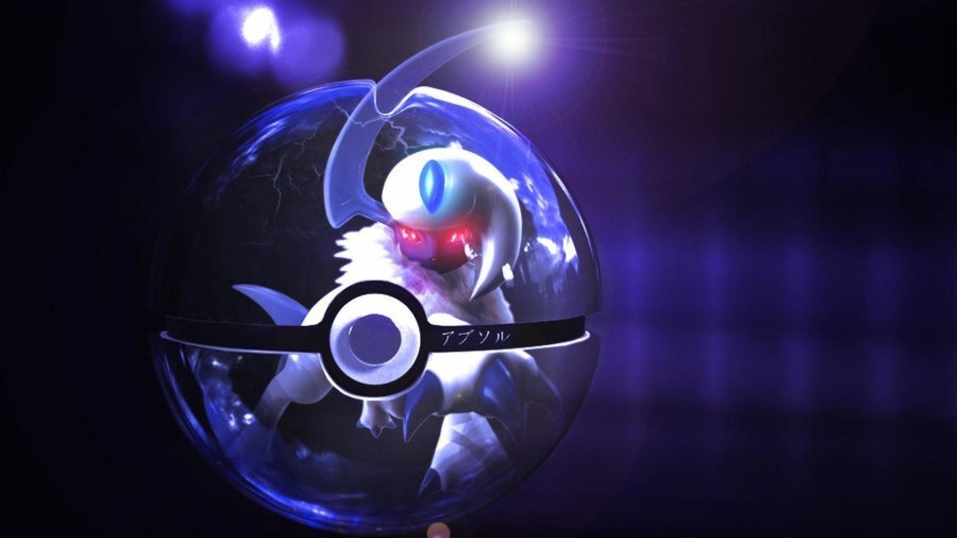 1920x1080 Absol pokeball wallpaper