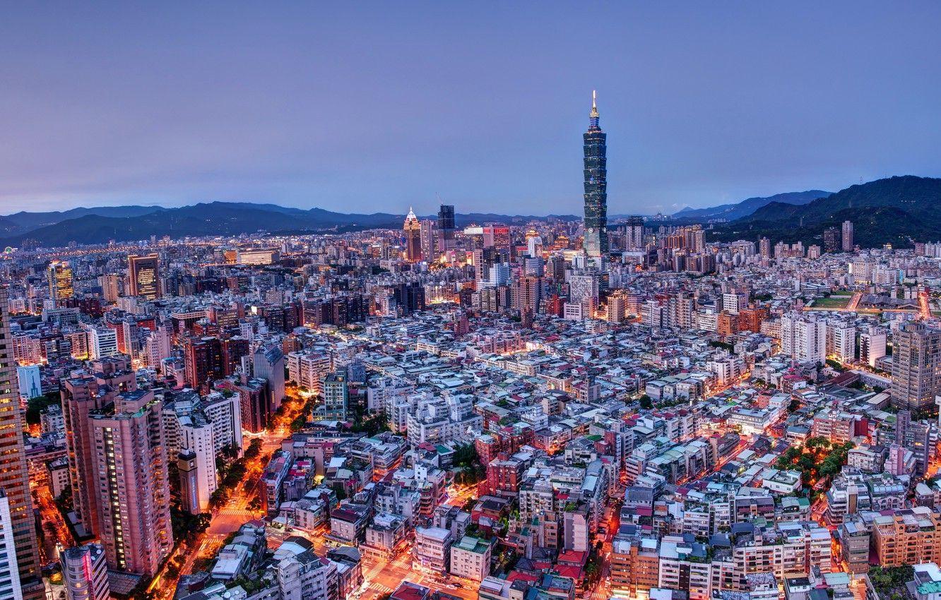 1332x850 Wallpaper mountains, China, home, China, Taiwan, megapolis