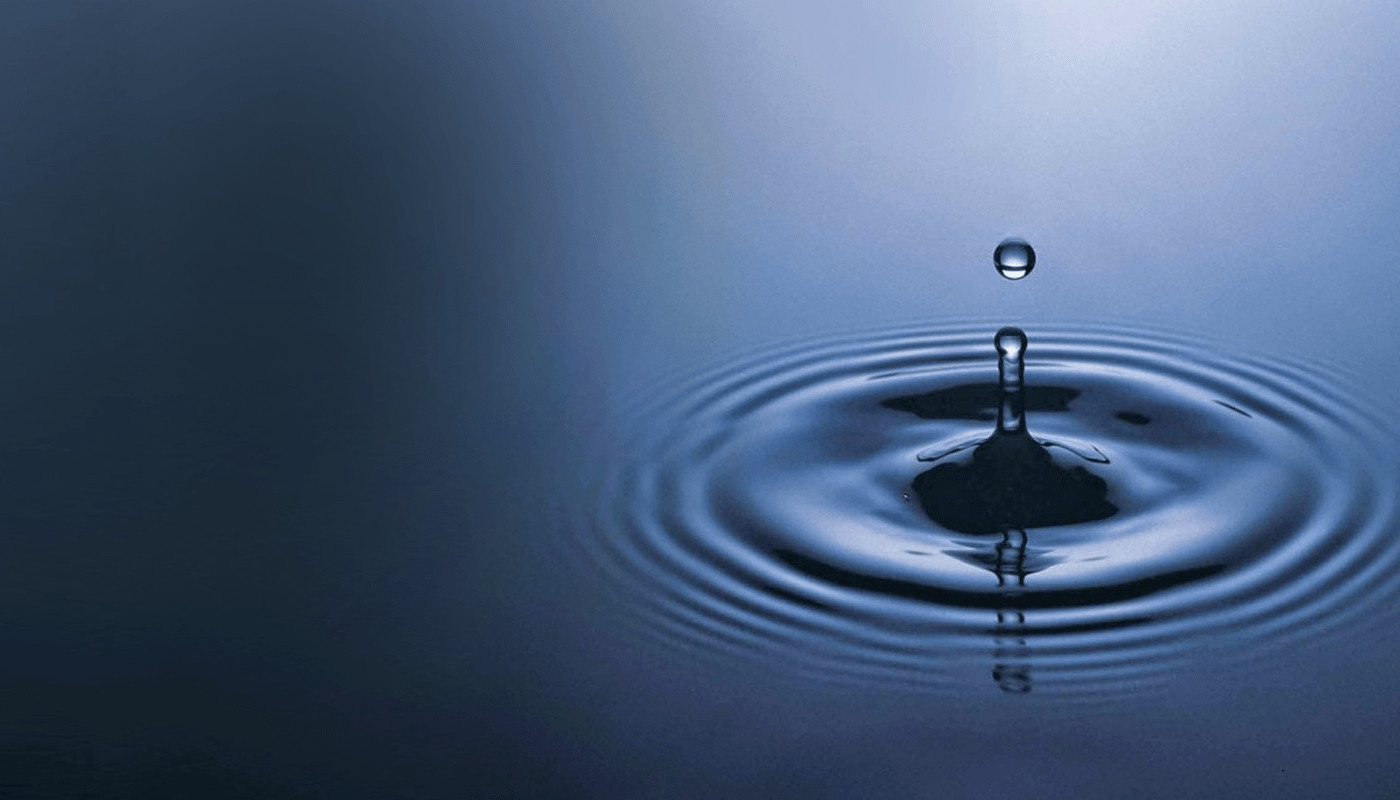 1400x800 Water Drop Wallpaper