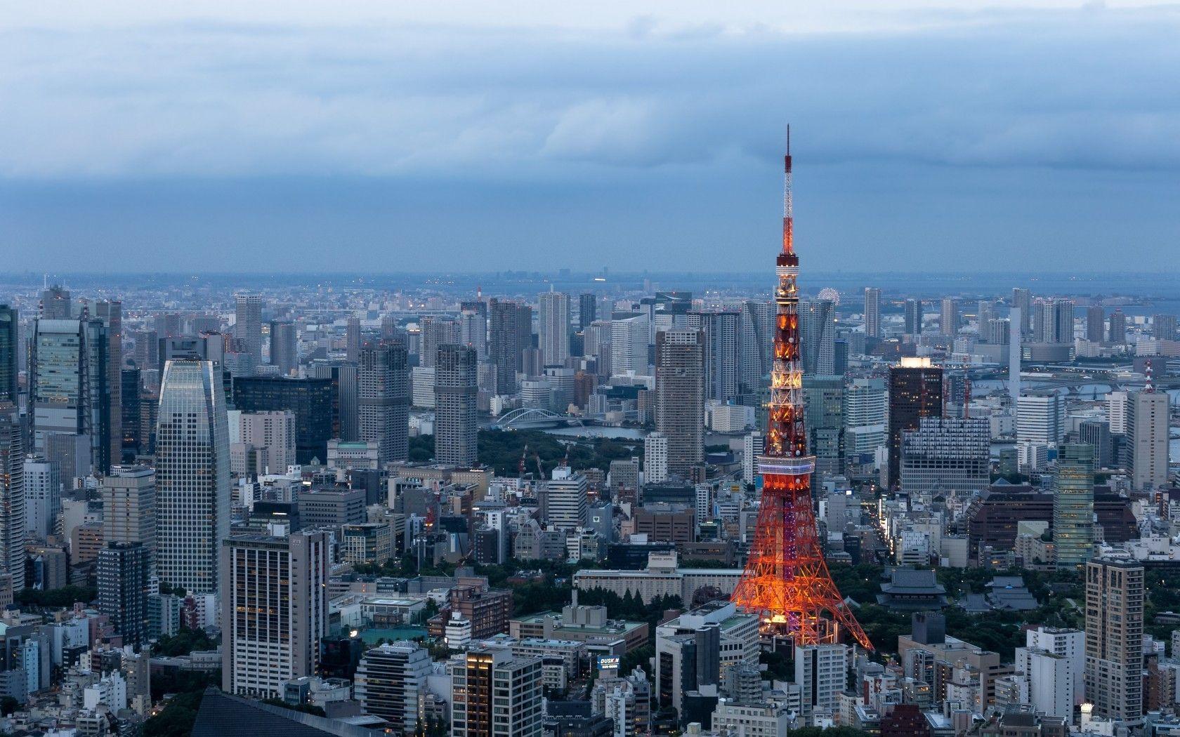 1680x1050 Download 1680x1050 Tokyo, Minato, Buildings, Cityscape