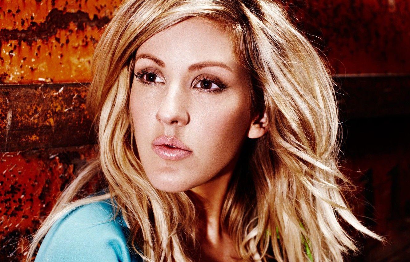 1332x850 Wallpaper look, girl, face, makeup, blonde, singer, Ellie