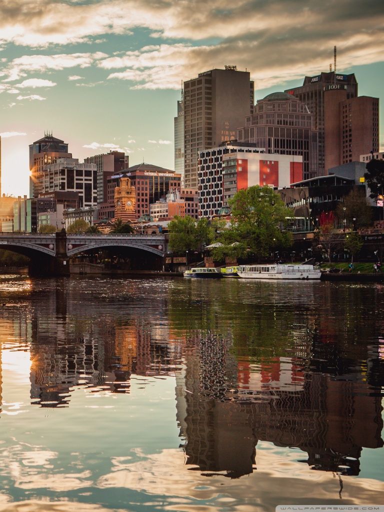 768x1024 Melbourne 4k Wallpaper