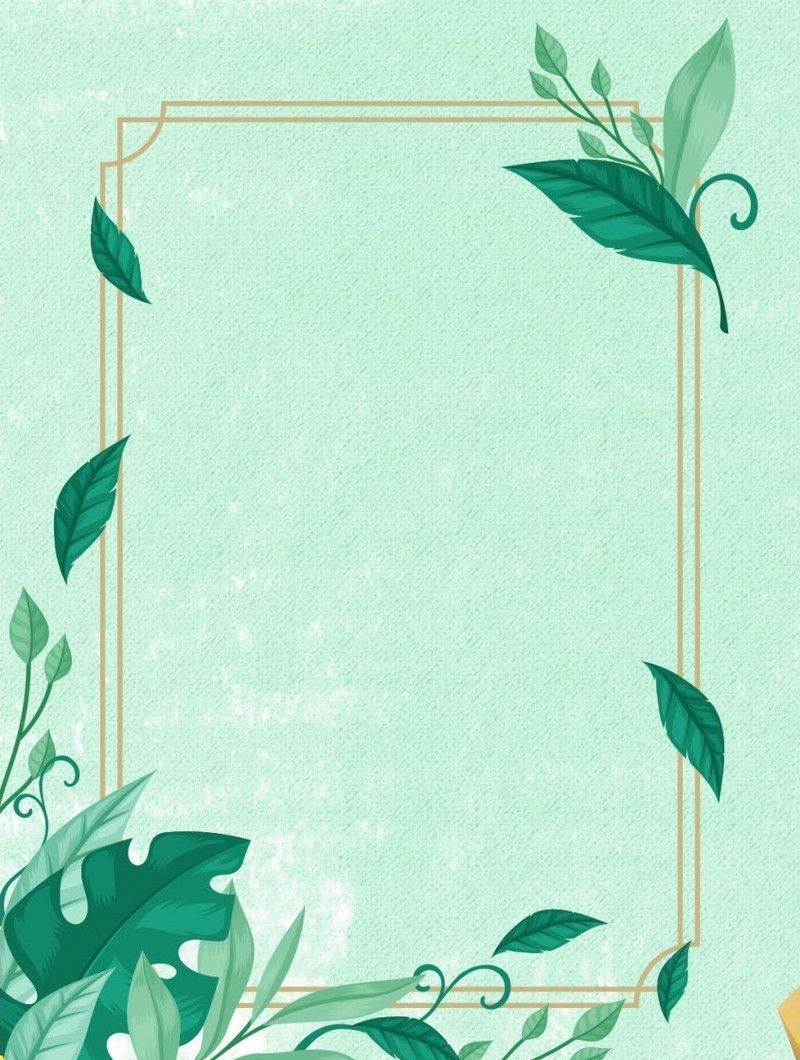 800x1060 Green Plant Border Background Green Plant Background. PSD Free Download