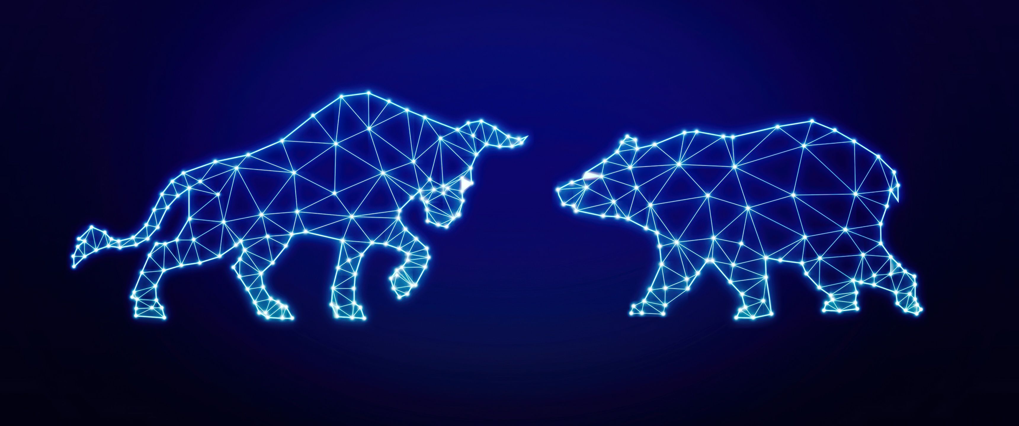 3440x1440 Bull Market vs Bear Market Trading 4K Wallpaper