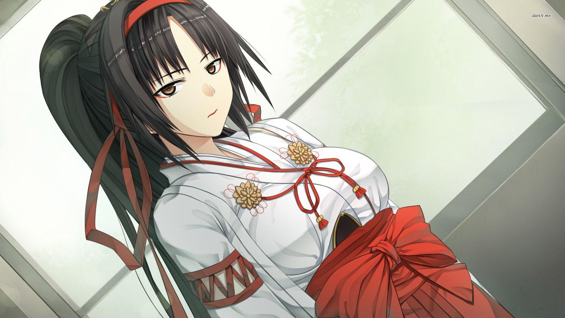 1920x1080 Girl dressed in Japanese clothes wallpaper