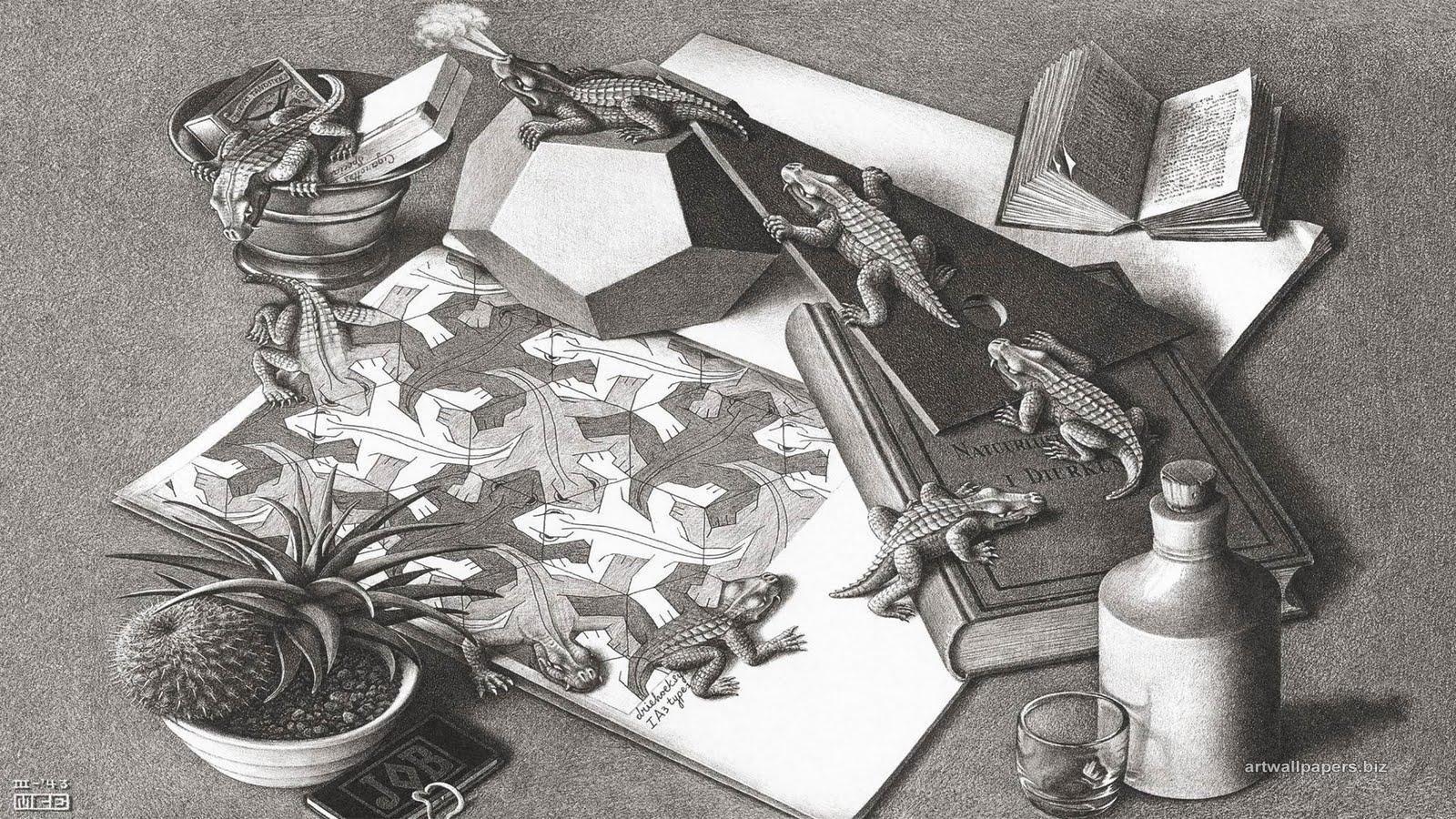 1600x900 Escher Wallpaper