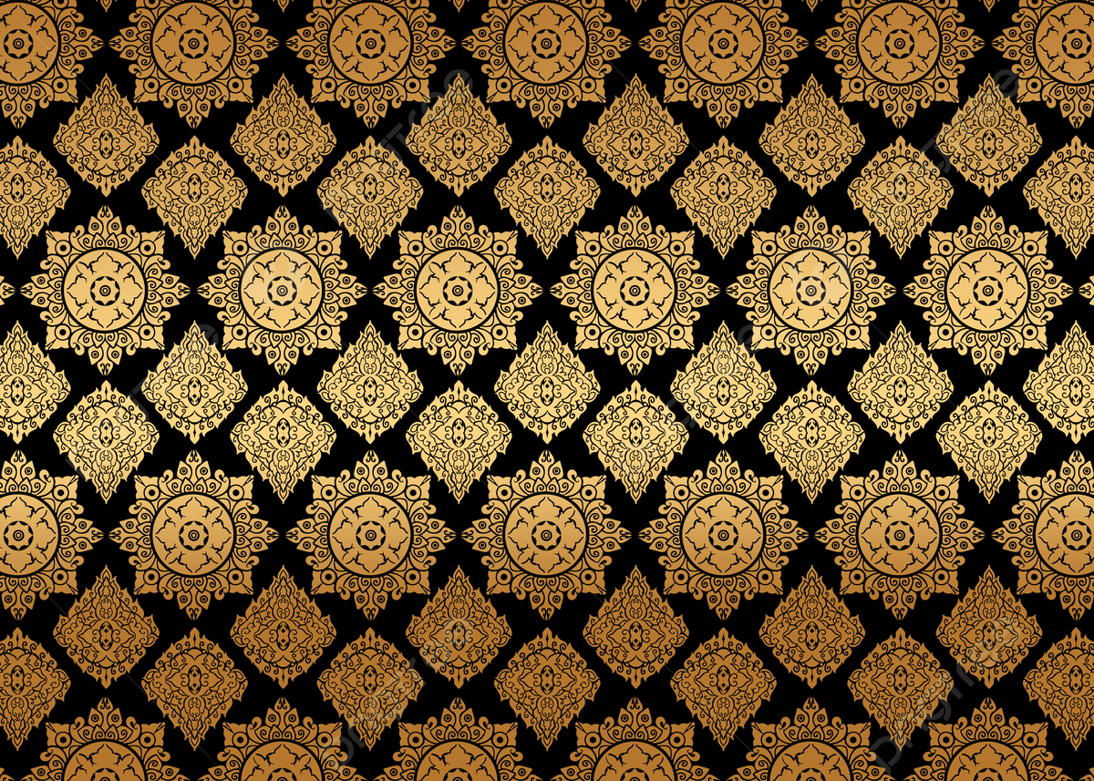 1200x857 Thai Traditional Art Baroque Pattern