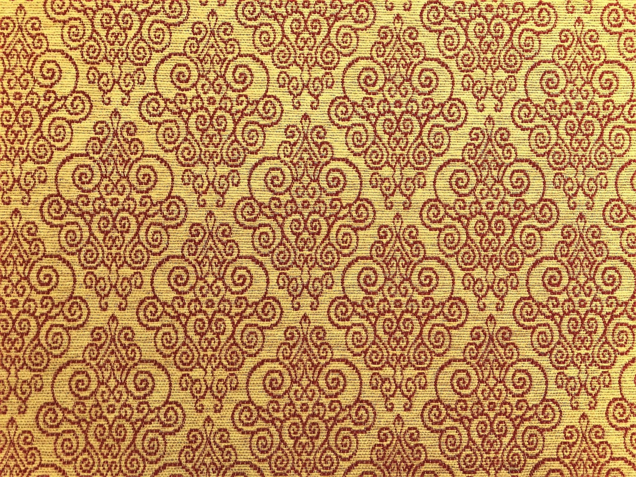2048x1536 Beige Red Medallion Tapestry Uph Fabric