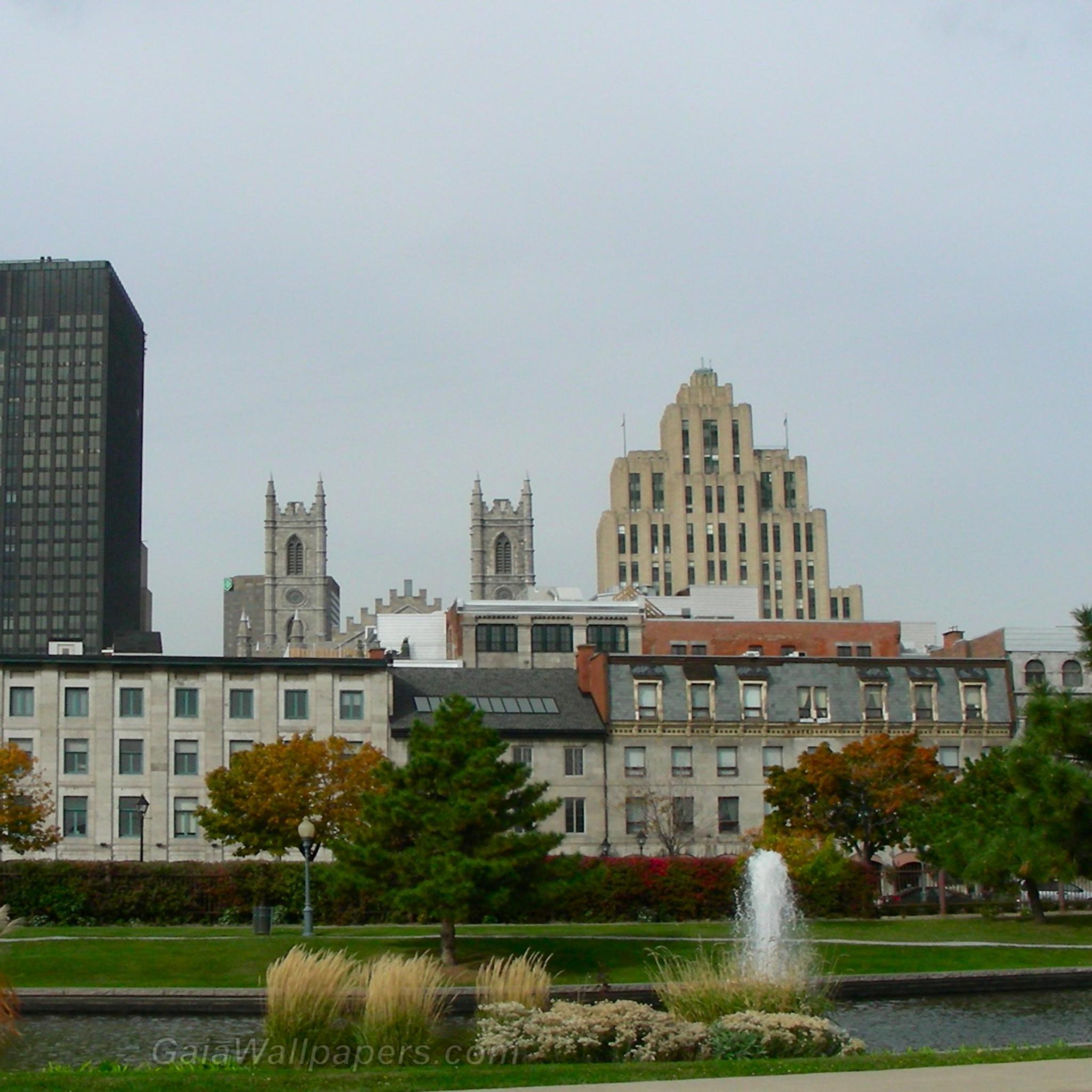 2048x2048 Park at the Old Port of Montreal wallpaper 2048x2048