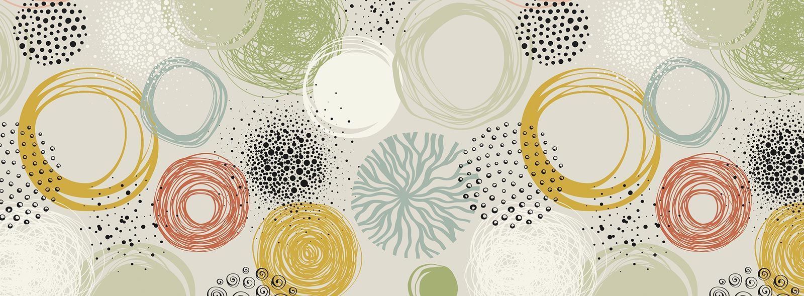 1600x589 Abstract Circles Pattern Wallpaper