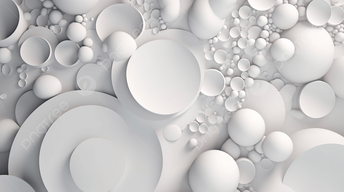 1200x673 3D Bubble Pattern With White Gradient