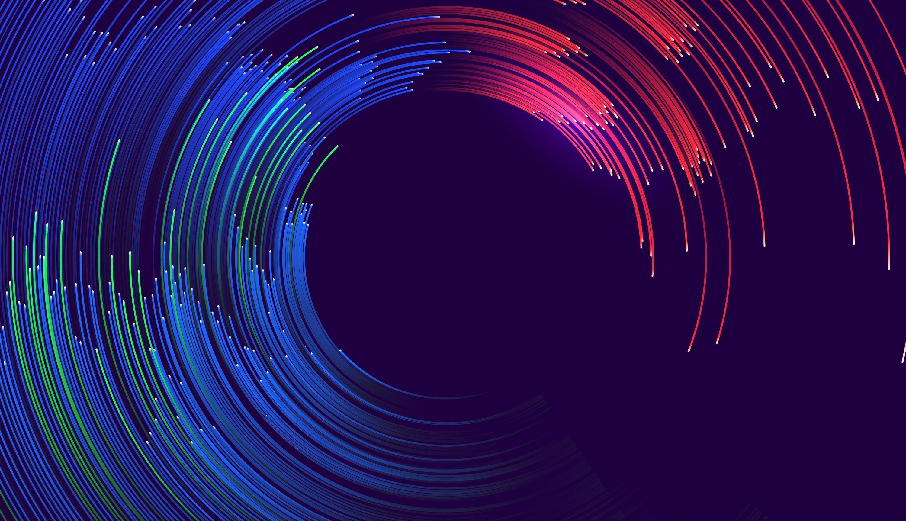 3000x1725 Modern Bright Color Dynamic Circles