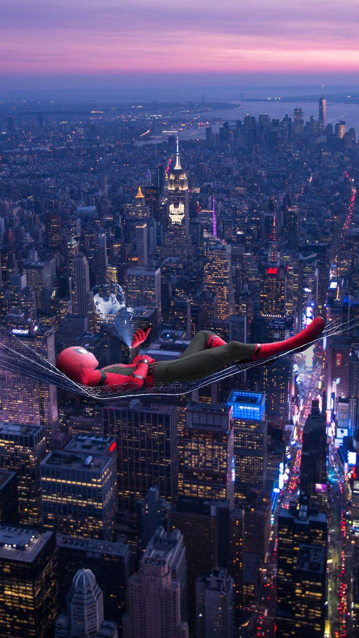 720x1280 Spiderman Far From Home Poster Wallpaper
