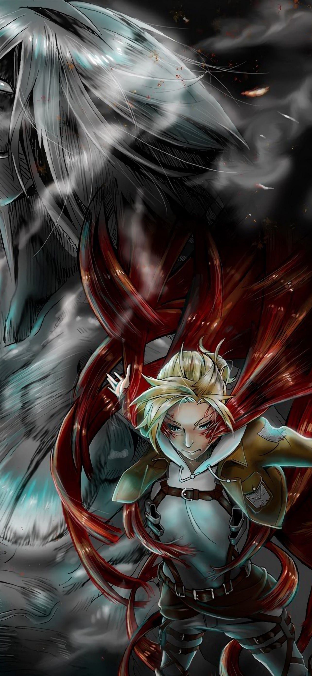 1284x2778 Annie Attack On Titan Top Free Annie