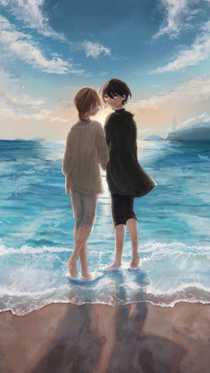 736x1308 Awesome Anime Couple Mobile Wallpaper