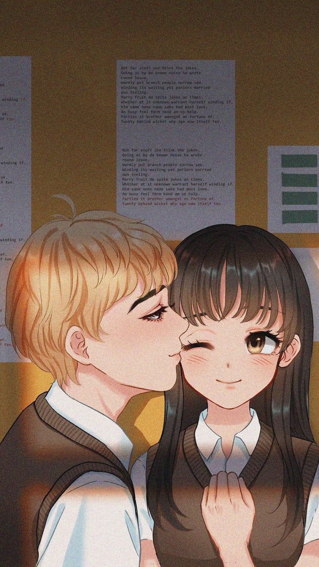 1080x1920 Anime Love Wallpaper