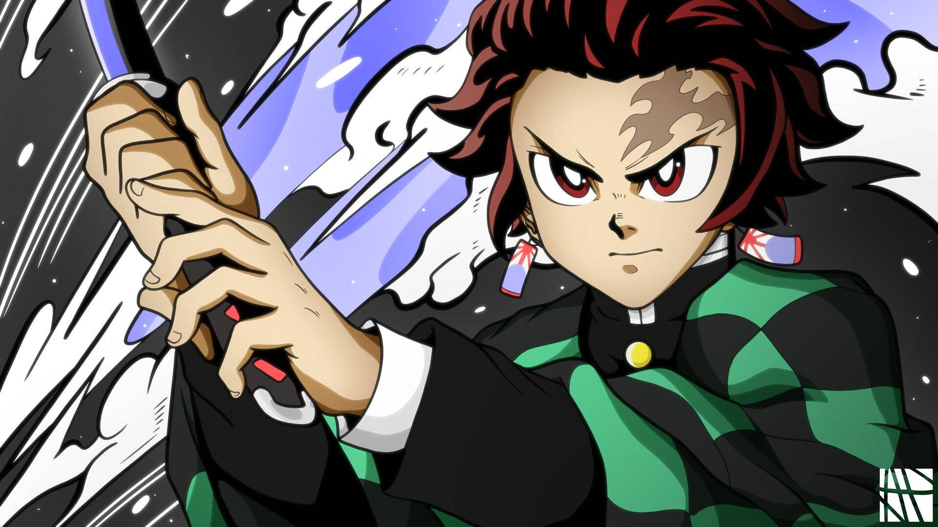 1920x1080 Tanjiro Wallpaper
