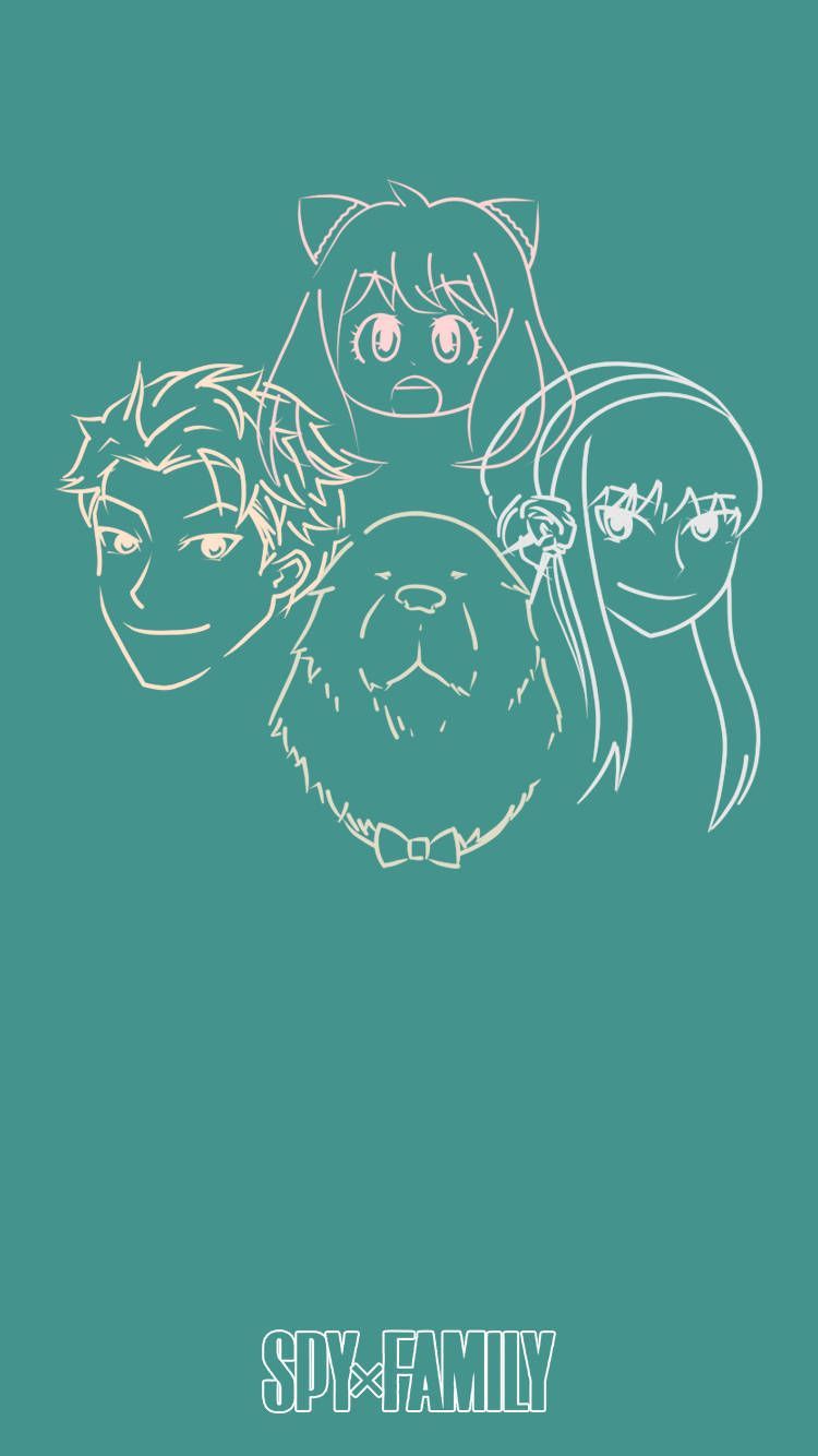 750x1334 Download Spy X Family Minimalist Face